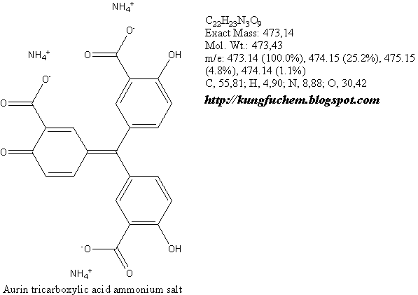 Aurin tricarboxylic acid ammonium salt