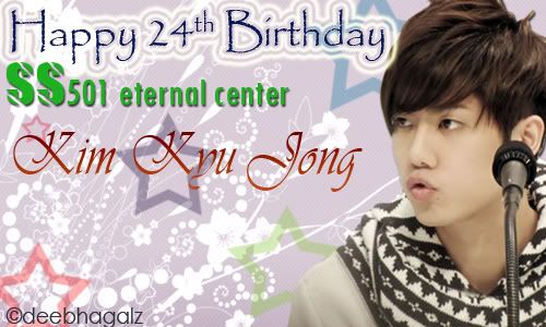 [FanMade] Some Mini Banner of SS501 Kyu Jong Made By Me 