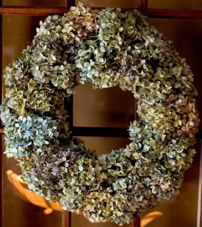 Dried Hydrangea Wreath