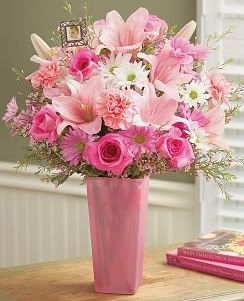 Pink Flower Bouquet Mothers Day