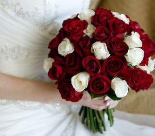 amazing red roses posy bouquet