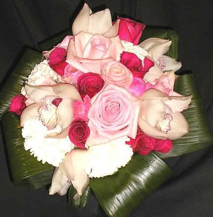 Beauty Pink Roses Hand Tied