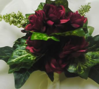 Silk Red Rose Nosegay