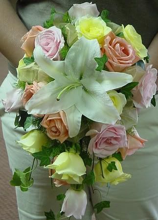 Mix Rose Cascade Bouquet