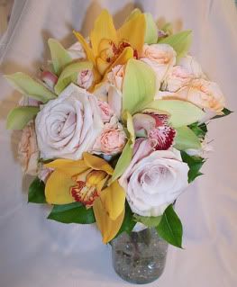 Orchid and Rose Hand Tied