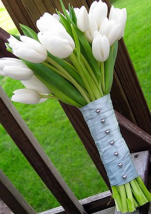 White Tulip Nosegay