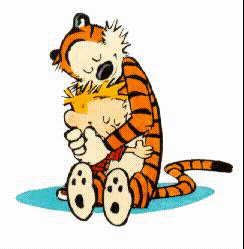 Calvin and Hobbes photo: Calvin and Hobbes Hugging calvinandhobbeshugging.gif