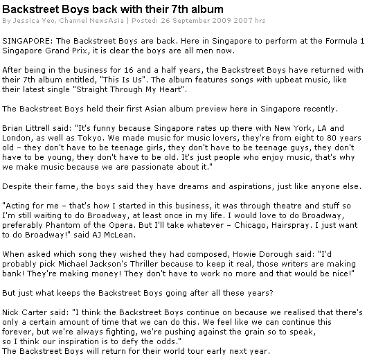 Backstreet Boys,album,Asia