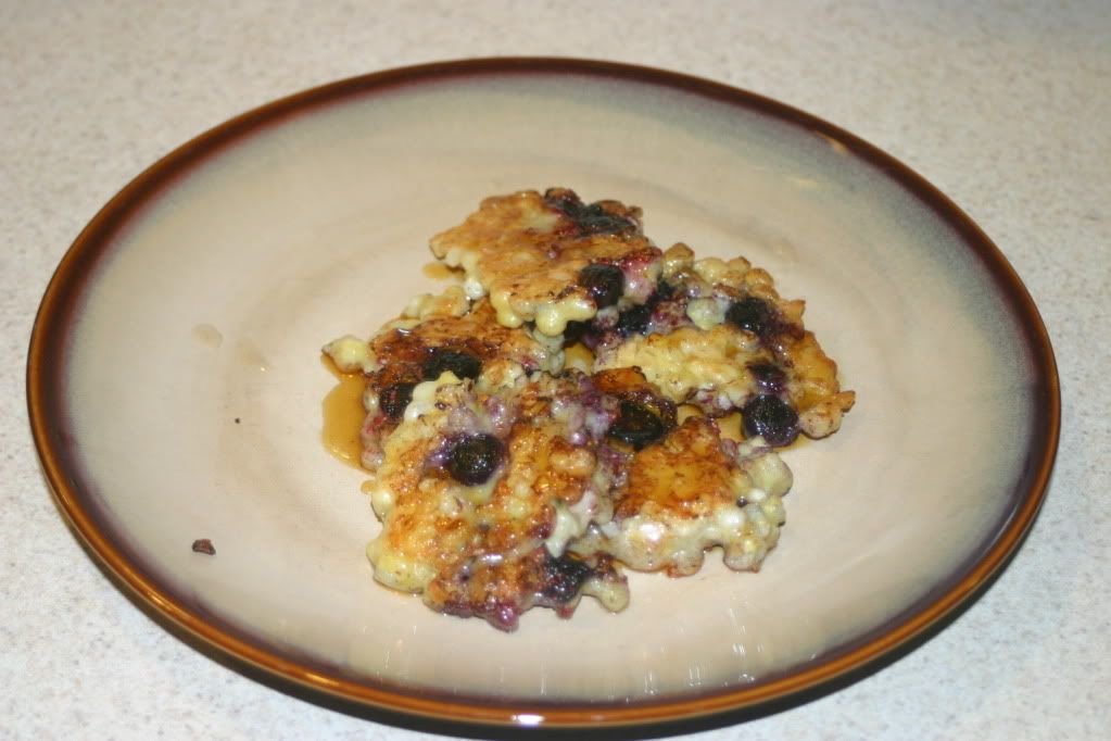 Corn Cakes with Blueberries Corn Cakes with Blueberries