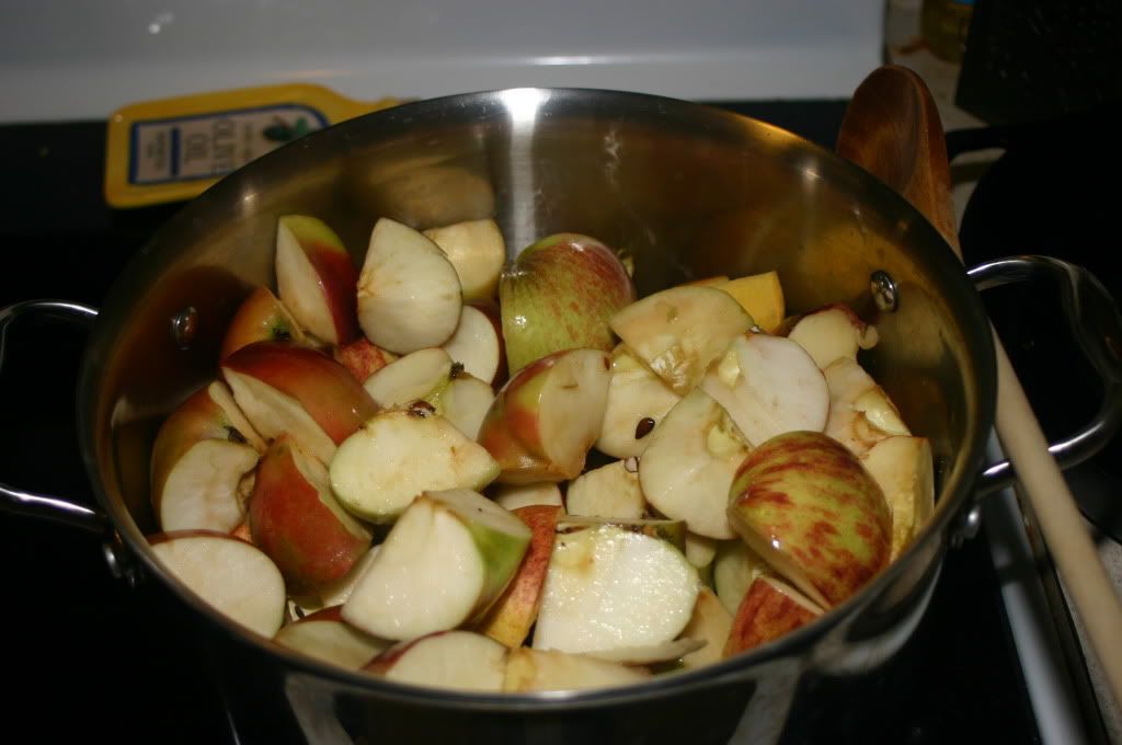 Chopped apples