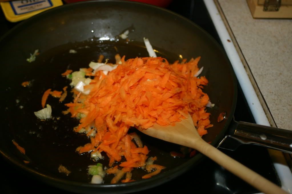 Adding the carrots