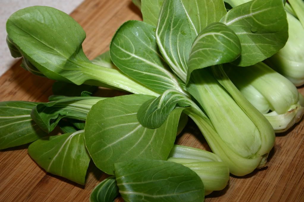 Organic, locally grown baby bok choy... in the winter