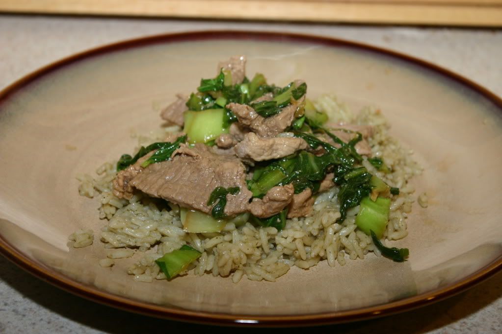 Beef and Baby Bok Choy