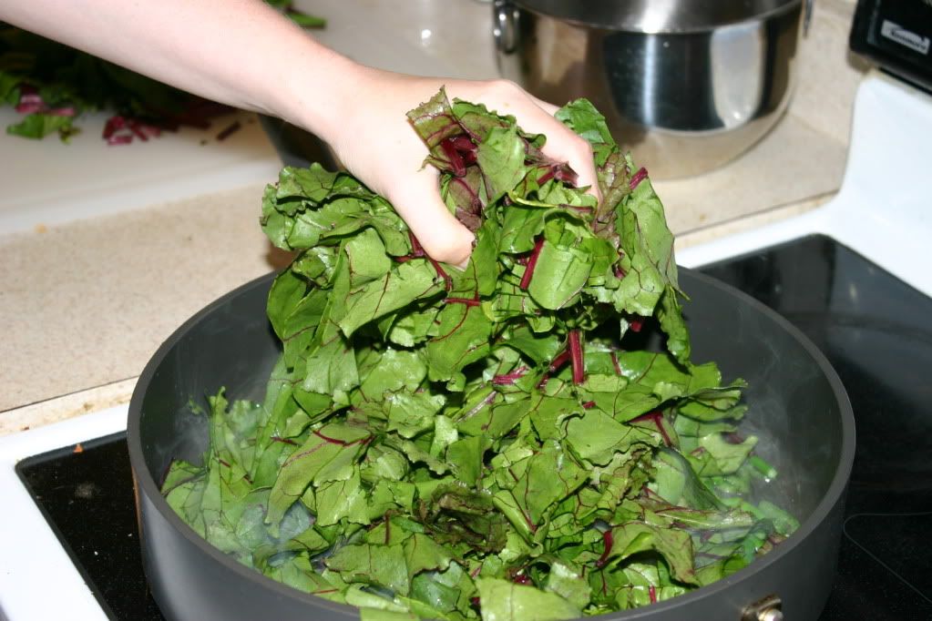 Adding the greens