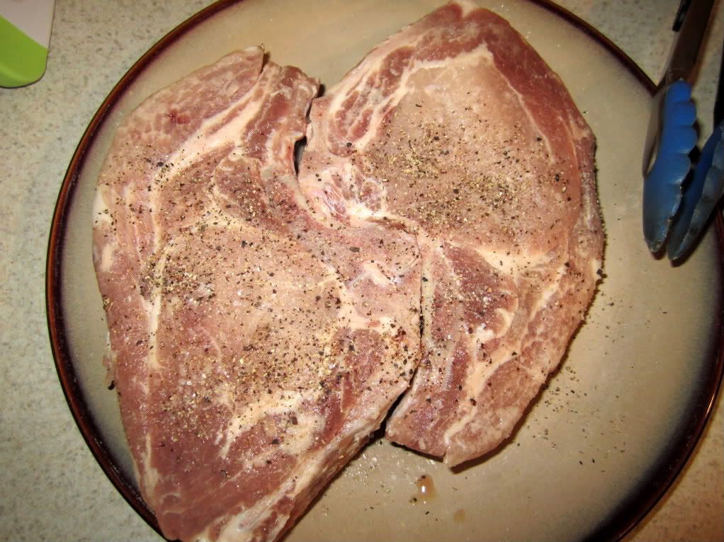 Local pork chops Local pork chops