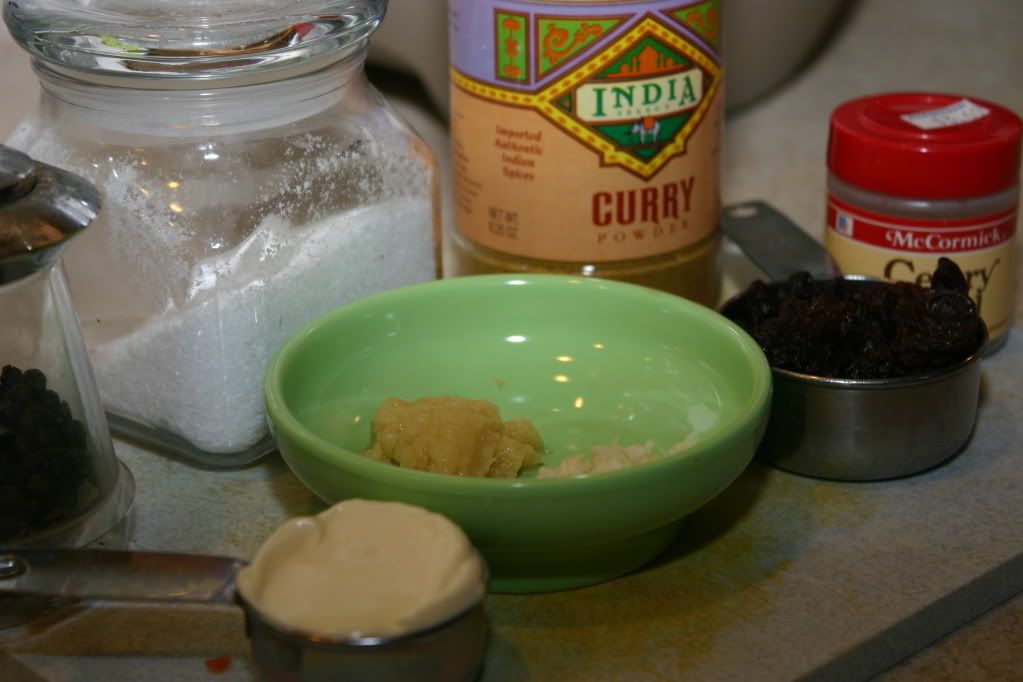 Simple list of ingredients