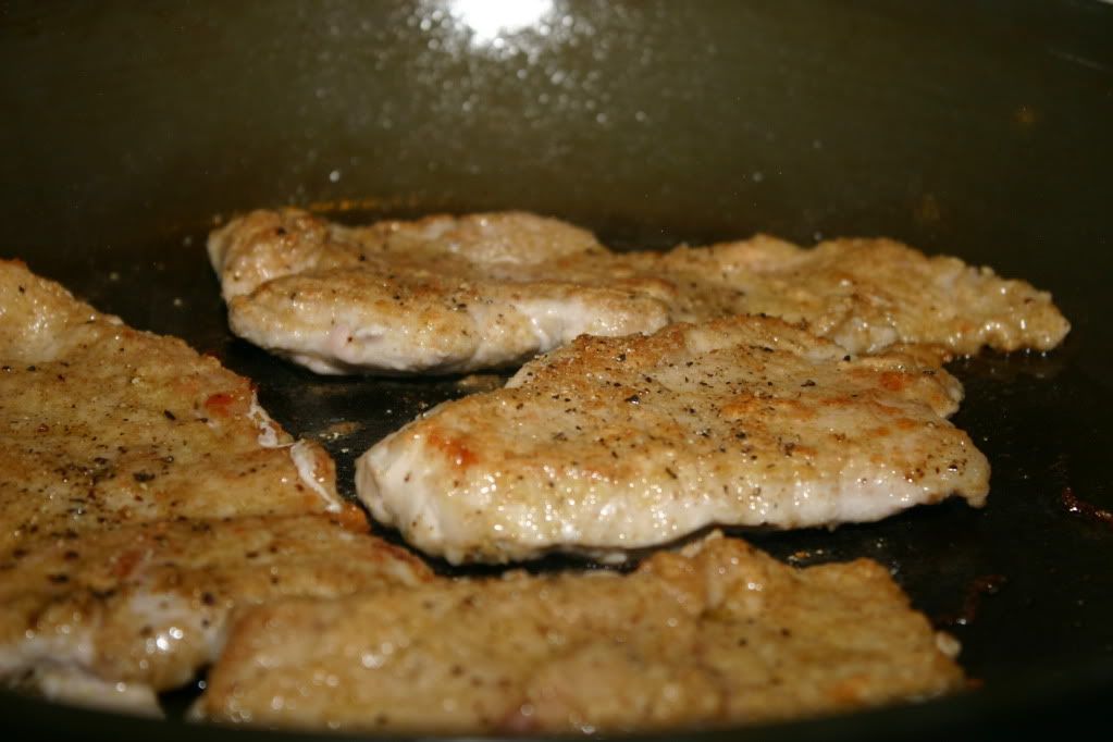 Cooking the pork