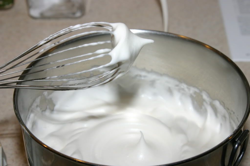Whipped egg whites