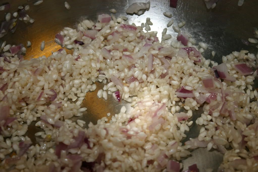 Toasting the rice