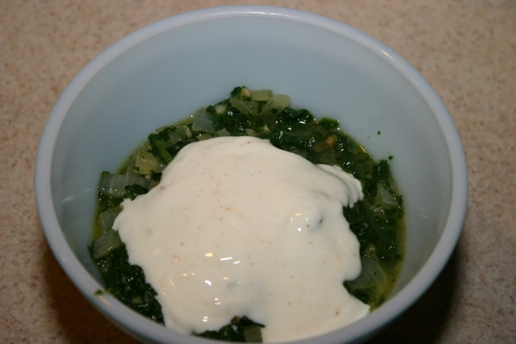 Sauteed Spinach with Dill and Onions