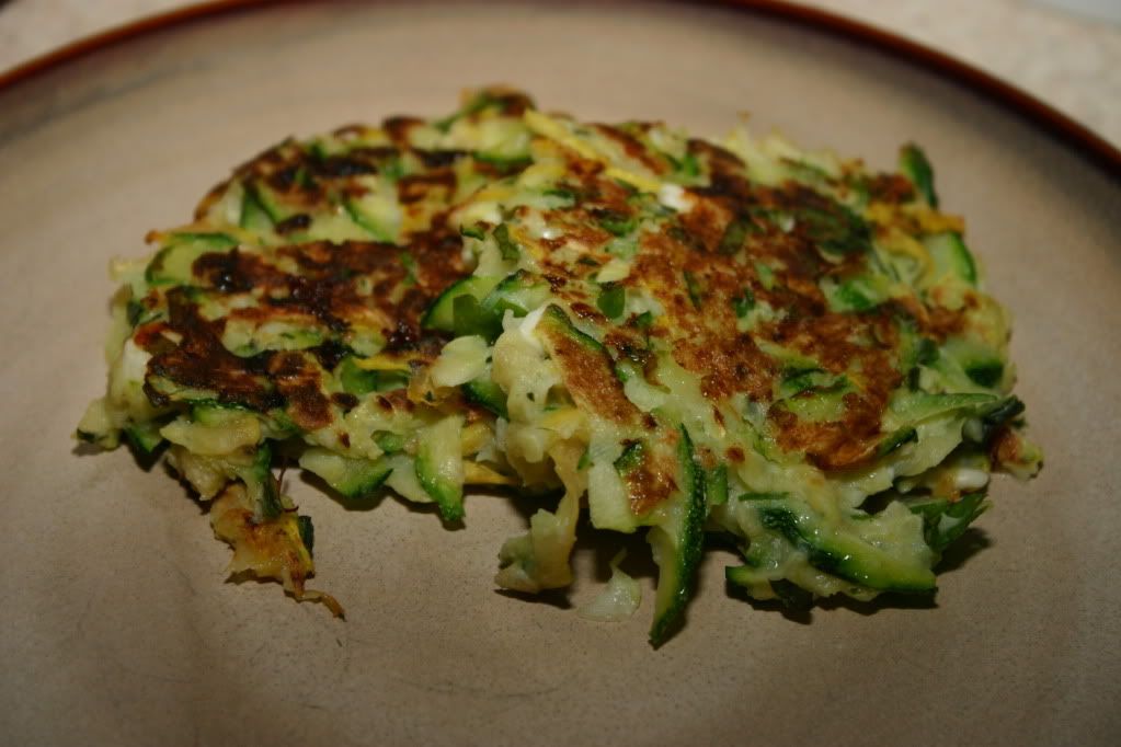 Zucchini Pancakes with Mint and Basil