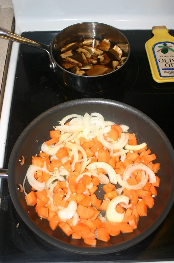 Veggies sauteing