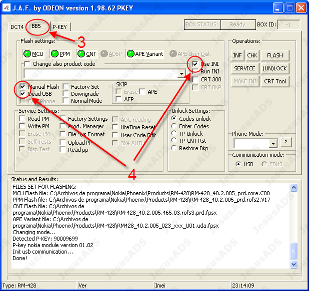 Actualizar nokia 5230 con JAF y revivirlo con jaf
