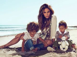 Jennifer Lopez and Her Twins in Gucci&#8217;s Ad Campaign