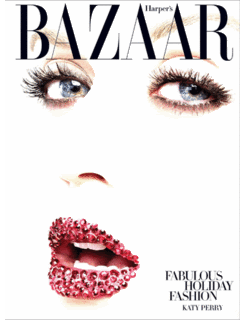 Katy Perry in Harper&#8217;s Bazaar December 2010 Issue