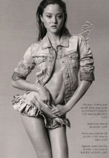Victoria's Secret Angels,denim,fashion magazine