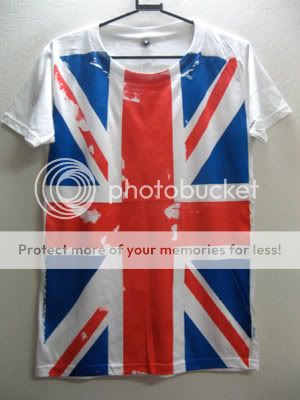 UK British Union Jack Flag Punk Rock Metal T Shirt M  