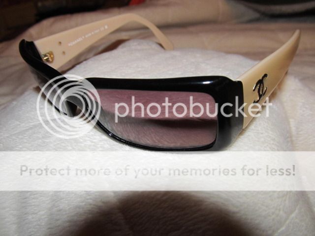 Authentic Chanel 5078 Sunglasses Beige/Black  